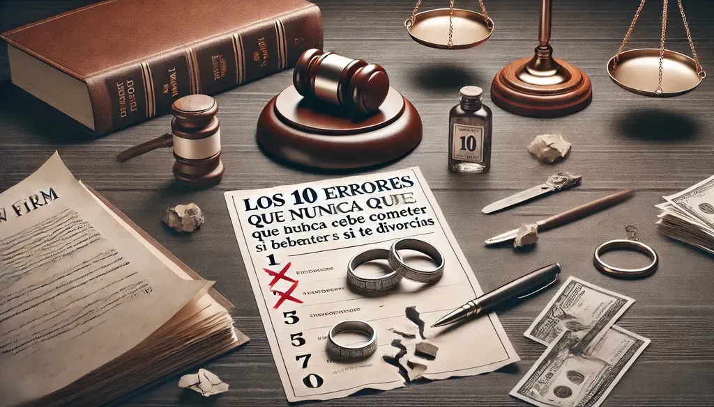 10 errores que nunca debes cometer si te divorcias