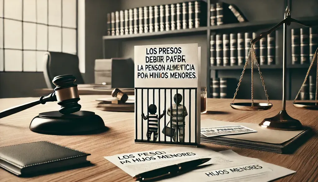 Los presos deben de seguir pagando la pensión alimenticia por hijos menores