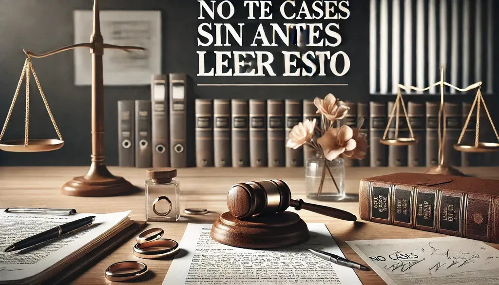 ¡No te cases sin leer esto antes!