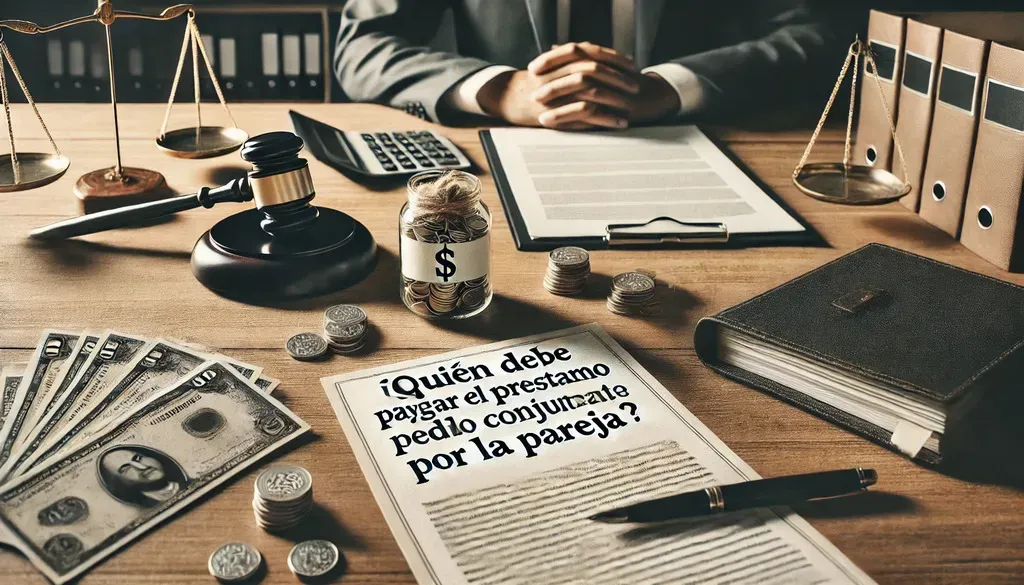 ¿Quién debe pagar un préstamo pedido conjuntamente en una pareja?
