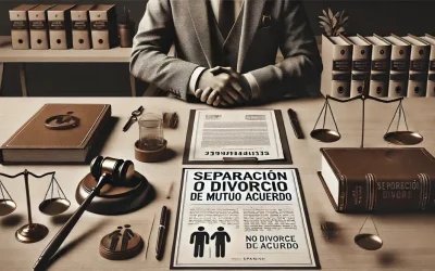 ¿Como funciona la separación o divorcio de mutuo acuerdo?